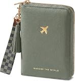 Beautiful Passport Holder And Travel Wallet with Wristlet Strap