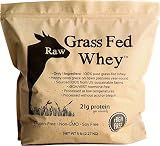 Raw Grass Fed Whey Protein Powder, Unflavored – 1 Ingredient, No Additives or Fillers, Undenatured, Made in USA, 5 lb