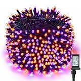 Brizled Halloween Lights Outdoor, 95.14ft 240 LED Purple & Orange Lights