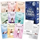 Zinsk 70 Premium Yoga Cards - Pose Flashcards with Beginner Instructions, Difficulty Levels, and Sequences - Deepen Your Practice with Alignment Cues, Modifications, Sanskrit Names & 10 Intentions