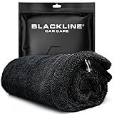 Blackline 24"x36" Twisted-Loop Car Drying Towel, 1300GSM, Streak Free, Lint Free, Reusable - Car Accessories, Microfiber Cleaning Cloth for Car, Truck, SUV - One Pass is All You Need