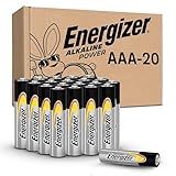 Energizer Alkaline Power AAA Batteries (20 Pack), Long-Lasting Triple A Batteries
