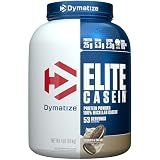 Dymatize Elite Casein Protein Powder, Cookies & Cream, 100% Micellar Casein, 25g Protein, 5.4g BCAAs, 2.3g Leucine, Slow Absorbing for Overnight Muscle Recovery, 4 lb (53 Servings)