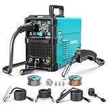 bestarc 145Amp MIG Welder, 110V 220V Flux Core MIG/Lift TIG/Stick 4 in 1 Welder Machine, Large LED Display Welding Machine, IGBT Inverter bestarc Welder MIG145 Soild Gasless Synergy MIG Welder