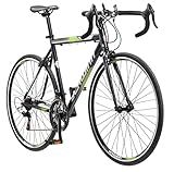 Schwinn Volare 1300 Road Bike, 700c Mens and Womens Bike, 14-Speed Drop Bar Road Bicycle, Aluminum Frame, Sport Tires, Fitness Seat, Alloy Caliper Brakes, Adult Bicycle