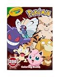 Crayola Giant Pokemon Coloring Book (288 Pages), 2 Sticker Sheets, Coloring Book for Kids & Adults, Travel Activity, Pokemon Gift for Kids, 3+