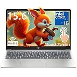 HP 15.6" FHD Touchscreen Laptop 2026, Intel i5-1334U, 16GB RAM, 512GB SSD, Long Battery Life, Portable for Students & Business, Office 365, Numeric Keypad, Fast Charge, Windows 11 Home, Silver