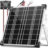 Voltset 20W 12V Solar Panel Battery Charger Trickle Maintainer Kit