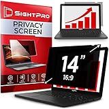 SightPro 14 Inch 16:9 Laptop Privacy Screen Filter - Privacy Shield and Anti-Glare Protector (Not Magnetic)