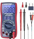 AstroAI Digital Multimeter and Analyzer TRMS 6000 Counts Volt Meter Ohmmeter Auto-Ranging Tester; Accurately Measures Voltage Current Resistance Diodes Continuity Duty-Cycle Capacitance Temperature