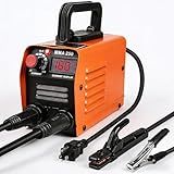 Siasky Mini Welding Machine, Upgraded Welder Machine 110V, Portable Stick Welder MMA-250A, IGBT Inverter Welder with Hot Start, Arc Force, Anti-Stick (10 welding rods)