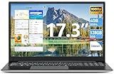 SGIN Windows 11 Laptops, 17.3 Inch Laptop Computer with Core i3 CPU, 4GB DDR4 128GB SSD, 60800mWh Battery, FHD IPS Display, Type-C, 5G WiFi, BT4.2, Webcam, USB3.2, HDMI, for Student and Business
