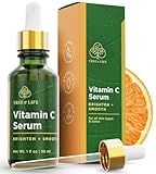 Tree of Life Beauty Vitamin C Skin Care Set, Skin Brightening Face Oil for Dark and Age Spots, Facial Serums for Dry and Sensitive Skin with Hyaluronic Acid & Vitamin E for Soft Smooth Skin, 1 Fl Oz