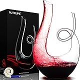 Wine Decanters, 1.2L Swan Decanters for Wine, Lead-free Wine Carafes, Clear