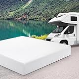 WEUP Short Full RV Mattress 10 Inch with Tencel Cover, Premier Cooling Green Tea/Gel Memory Foam Mattresses in Box for Camper/Truck/Trailer, Firm-Mattress for Back Pain, CertiPUR-US, 75'' x 48''