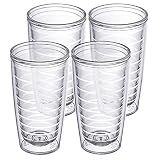 Insulated Tumblers Plastic 16oz 4pack - Keeps Drinks Cold & Hot