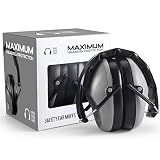 Pro For Sho 34dB NRR Ear Protection, Noise Reduction Ear Muffs - Grey