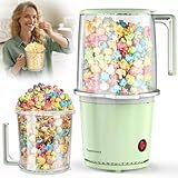 Hot Air Popcorn Popper, 98% High Popping Rate, Personal Size 2Min Fast Making Air Popper Popcorn Maker, No Oil, Easy to Clean, 2 Quarts, BPA-Free, ETL Certified Popcorn Machine for Home