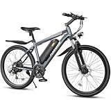 Funhang Electric Bike for Adults, Peak 1000W Ebike, 50Miles 21.7MPH Adult Electric Bicycles, 26" Electric Mountain Bike 48V 374.4WH Battery, Commuter E Bike with Adjustable Stem, Fenders, 21 Speed