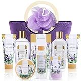 Spa Luxetique Gift Baskets for Women, Spa Gifts for Women - 10pcs Lavender Bath and Body Sets with Body Lotion, Bubble Bath, Relaxing Spa Sets, Birthday Mothers Day Gifts for Mom