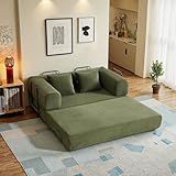 59in Boneless Couch Convertible Futon Sofa Bed Queen for Small Space