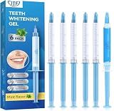JTF Teeth Whitening Gel Kit: 35% Carbamide Peroxide Removes Stains from Coffee, Wine & Smoking, Safe for Sensitive Teeth & Gentle on Enamel - with 5 Whitening Gels and 1 Remineralization Gel, Mint