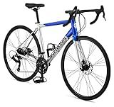 Schwinn Phocus 1.6 Disc Road Bike, 700c Bike for Men and Women, 16-Speed Road Bicycle, Lightweight Aluminum Frame, Alloy Carbon Fork, Disc Brakes, Aerodynamic Riding Position, Bikes for Adults
