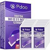 Teeth Whitening Strips 14 Treatments - 14 Days Treatment with Non-Slip & Enamel-Safe & No-Sensitivity, Teeth Whitening Kit for Coffee, Wine Stains Removal Fastly (28 Strips - Purple)