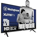 Westinghouse 32-inch Smart TV, HD Xumo TV with Voice Remote, Flat Screen Television w/Dolby Atmos, Bluetooth, Apple AirPlay, Wi-Fi & Mobile Connectivity