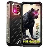 Ulefone Armor 22 Rugged Phone, IP68/IP69K, 64MP Wide-Angle & 64MP Night Vision Camera, 6.58”FHD+ 120Hz Display, 16GB+256GB MTK Helio G96, 6600mAh, 33W Fast Charging, Android 15, IR Blaster - Black