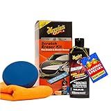 Meguiar’s Quik Scratch Eraser Kit, Car Scratch Remover for Fixing Surface Blemishes, Includes ScratchX, Drill-Mounted Pad, and Microfiber Towel, Great Car Gifts for Men and Women