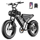 ASKGO S9 Electric Bike for Adults, 2500W Peak Electric Dirt Bike, 28MPH 65Miles E Bike with 48V 20AH Removable Battery, 16" Fat Tire All-Terrain Ebike with NFC Unlock & Cruise Control
