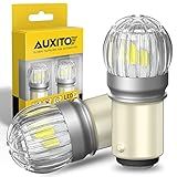 AUXITO 1157 LED Bulb White, 400% Brighter 1:1 Size, 7528 2057 2357 BAY15D LED Lights for Reverse Backup light, Tail Light, Brake Signal Light, DRL, Pack of 2