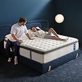KOULABR Z Queen Size Mattress, 14 Inch Hybrid Mattress in a Box, Gel Memory Foam Individually Wrapped Pocket Coils Innerspring Pressure Relief, Medium Firm (14 Inch, Queen (U.S. Standard))