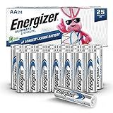 Energizer Ultimate Lithium AA Batteries, 24 Pack, 1.5V Long-Lasting for High-Drain Devices, Cameras & Flashlights