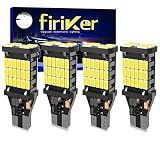 4PCS Bright White 921 T15 W16W LED Brake/Backup Reverse Lights, Error Free