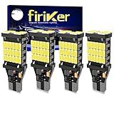 firiKer 4PCS Super Bright 921 T15 912 W16W LED Reverse Lights, Error Free 904 Led 921 Bulbs 45SMD-4014 Chipsets, 912 921 906 LED Car Bulbs For Car Truck Backup Reverse Lights, 1500 Lumens 6500K White