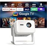 【Google TV & High Brightness】4K Outdoor Projector with WiFi and Bluetooth