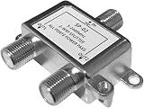 2-Way Digital Coaxial Cable Splitter, Support 5-2400MHz, RG6 Compatible