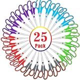 Scissors Bulk Set of 25-Pack, Niutop 8" Multipurpose Sharp Sewing Craft Shears Fabric Scissors for Office Home High/Middle School Student Office Teacher Supplies, Comfort-Grip Right/Left Handles