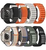 8 Pack Compatible with Apple Watch Ultra 3/Ultra 2 Bands for Men Women 49mm