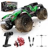 JM Racing 1:12 Fast RC Cars 40KPH 4WD Remote Control Desert Truck, All Terrain Off-Road Monster Truck W/Rechargeable Battery, Waterproof RTR Racing Car W/LED Lights & Spare Tire for Adults Boy & Kid