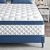 Laccard Queen Mattress, 12 Inch Medium Firm Hybrid for Queen Size Bed, Memory Foam Mattress in a Box for Pressure Relief, Individual Pocket Spring-Motion Isolation with Edge Support, CertiPUR-US