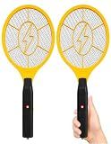 Tridok Electric Fly Swatter, 2 Pack, Handheld Bug Zapper Racket