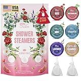 W&E Choice Shower Steamers Aromatherapy 18 Pcs- Shower Bombs with Natural Essential Oils for Daily Relaxation & Stress Relief, Gift for Women & Men, Mom, Teen