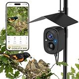 Smart Bird Camera Solar Powered with Pole for Feeder/Bath Birdwatching