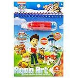 Paw Patrol Aqua Art, Color 4 Reusable Aqua Art Pages with a Water Pen, Reusable No-Mess Toddler Activities, Water Reveal Activity Book, Paw Patrol Toy, Toddler Travel Activities, Kids Travel Toys