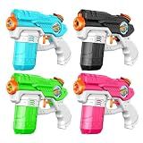 4 Pack Water Guns for Kids, Small Squirt Gun Soaker Blaster 220cc Capacity