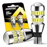 AUXITO 912 921 LED Bulbs for Backup Reverse Light Bulbs, 42-SMD 6000K Ultra Bright White, Non-polarity 906 W16W T15 921 LED Bulb Direct Back Up Parking Light Replacement Lamp, Pack of 2