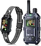 BLACKDOG Military Dog Shock Collar - 4200ft Dog Training Collar with Remote, 4 Training Modes, Flashlight & Strobe, 3-Month Battery, IP67 Waterproof Dog E Collar for All Breeds 5-150lbs (Dark Blue)
